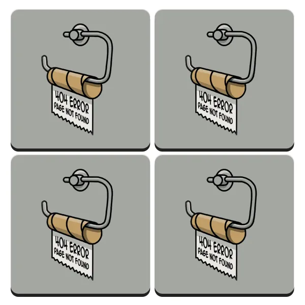 Page not found programmer toilet paper — Σουβέρ ξύλινα τετράγωνα (9cm)