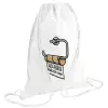 Backpack pouch GYMBAG white (28x40cm)