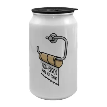 Page not found programmer toilet paper, Κούπα ταξιδιού μεταλλική με καπάκι (tin-can) 500ml
