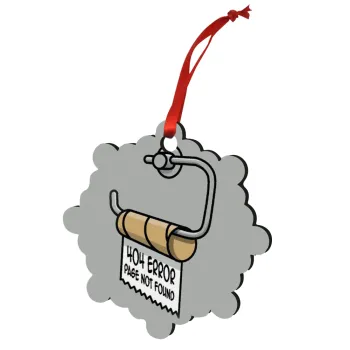 Page not found programmer toilet paper, Christmas ornament snowflake wooden 7.5cm