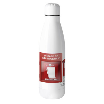 In case of emergency break the glass!, Metal mug thermos (Stainless steel), 500ml