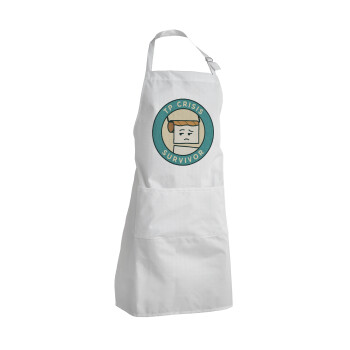 TP Crisis Survivor, Adult Chef Apron (with sliders and 2 pockets)