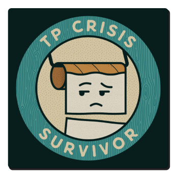 TP Crisis Survivor, Τετράγωνο μαγνητάκι ξύλινο 6x6cm