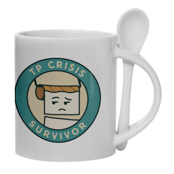 TP Crisis Survivor, Κούπα, κεραμική με κουταλάκι, 330ml (1 τεμάχιο)