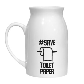 Save toilet Paper, Milk Jug (450ml) (1pcs)