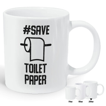 Save toilet Paper, Κούπα Giga, κεραμική, 590ml