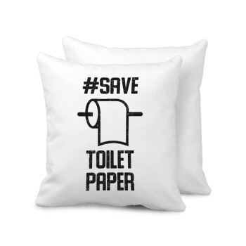 Save toilet Paper, Sofa cushion 40x40cm includes filling