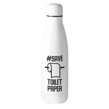 Save toilet Paper, Μεταλλικό παγούρι θερμός (Stainless steel), 500ml