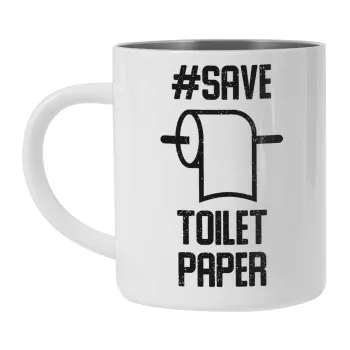 Save toilet Paper, Κούπα Ανοξείδωτη διπλού τοιχώματος 300ml