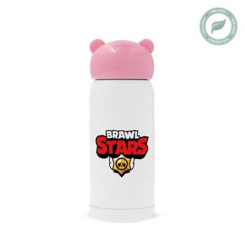 Brawl Stars, Ροζ ανοξείδωτο παγούρι θερμό (Stainless steel), 320ml