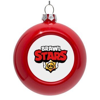 Brawl Stars, Red Christmas tree ornament bauble 8cm