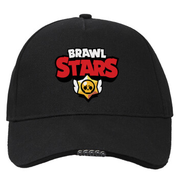 Brawl Stars, Work & Activity LED Light Cap – Perfect for Night & Low Light Conditions (100% COTTON, ADULT, UNISEX)