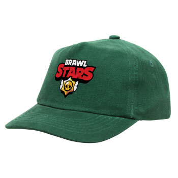 Brawl Stars, Children's Baseball Cap, 100% Cotton Drill, GREEN (COTTON, CHILDREN'S, ONE SIZE)