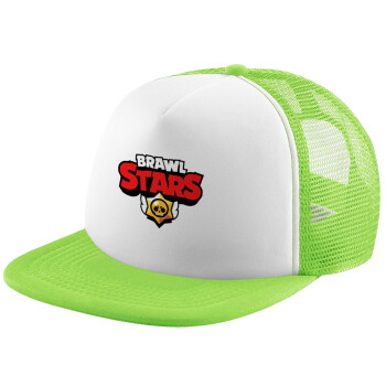 Brawl Stars, Καπέλο Soft Trucker με Δίχτυ Πράσινο/Λευκό
