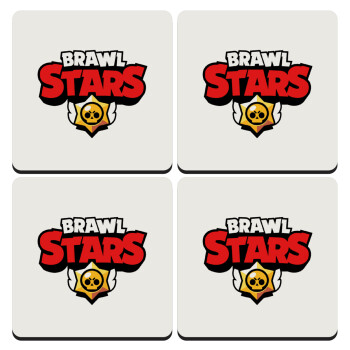Brawl Stars, ΣΕΤ 4 Σουβέρ ξύλινα τετράγωνα (9cm)