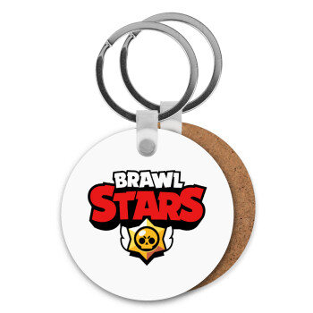 Brawl Stars, Μπρελόκ Ξύλινο στρογγυλό MDF Φ5cm