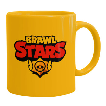 Brawl Stars, Κούπα, κεραμική κίτρινη, 330ml (1 τεμάχιο)