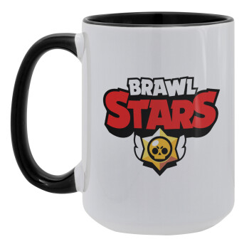 Brawl Stars, Κούπα Mega 15oz, κεραμική Μαύρη, 450ml