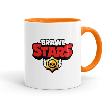 Brawl Stars, Κούπα χρωματιστή πορτοκαλί, κεραμική, 330ml