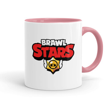 Brawl Stars, Mug colored pink, ceramic, 330ml