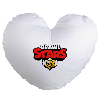 Brawl Stars, Μαξιλάρι καναπέ καρδιά 40x40cm περιέχεται το  γέμισμα