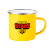 Yellow Enamel Metallic Cup 360ml