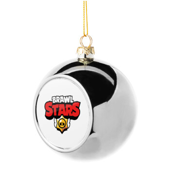 Brawl Stars, Χριστουγεννιάτικη μπάλα δένδρου Ασημένια 8cm