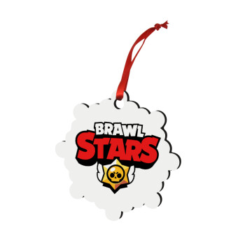 Brawl Stars, Christmas ornament snowflake wooden 7.5cm