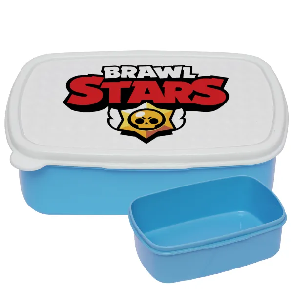 Brawl Stars — BLUE kids' plastic lunch box (BPA-free), L18 x W13 x H6cm