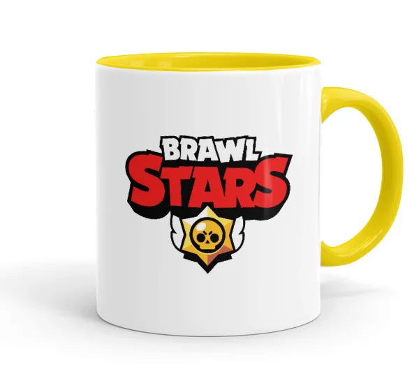 Brawl Stars — Mug colored yellow, ceramic, 330ml