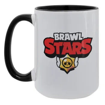Brawl Stars, Κούπα Mega 15oz, κεραμική Μαύρη, 450ml