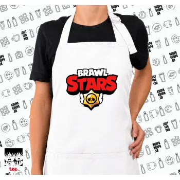 Brawl Stars, Ποδιά μακριά Σεφ ολόσωμη με τσέπες white (ΕΝΗΛΙΚΩΝ)