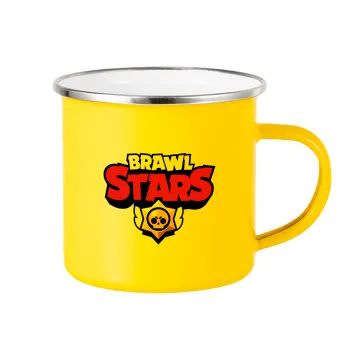 Brawl Stars, Κούπα Μεταλλική εμαγιέ Κίτρινη 360ml