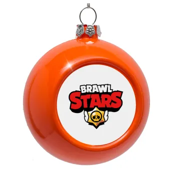 Brawl Stars, Στολίδι Χριστουγεννιάτικη μπάλα δένδρου Πορτοκαλί 8cm