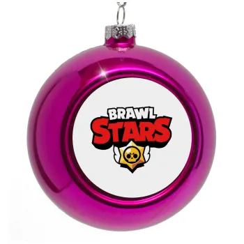 Brawl Stars, Purple Christmas tree ornament bauble 8cm