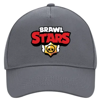 Brawl Stars, Καπέλο Ενηλίκων Ultimate Γκρι, (100% ΒΑΜΒΑΚΕΡΟ DRILL, ΕΝΗΛΙΚΩΝ, UNISEX, ONE SIZE)