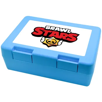 Brawl Stars, Children's cookie container LIGHT BLUE 185x128x65mm (BPA free plastic)