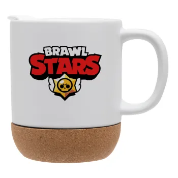 Brawl Stars, Κούπα, κεραμική με βάση φελού και καπάκι (ΜΑΤ), 330ml