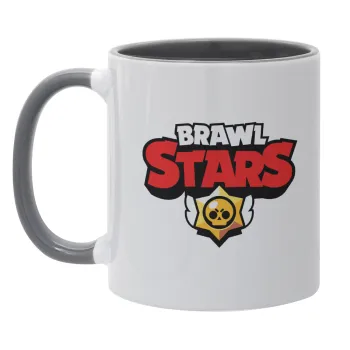 Brawl Stars, Κούπα χρωματιστή γκρι, κεραμική, 330ml
