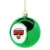 Green Christmas tree ornament ball 8cm