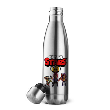 Brawl Stars Desert, Μεταλλικό παγούρι θερμός Inox (Stainless steel), διπλού τοιχώματος, 500ml