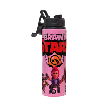 Brawl Stars Desert, Μεταλλικό παγούρι νερού με καπάκι ασφαλείας, αλουμινίου 850ml