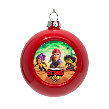 Brawl Stars Desert, Red Christmas tree ornament bauble 8cm