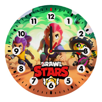 Brawl Stars Desert, Ρολόι τοίχου ξύλινο (20cm)