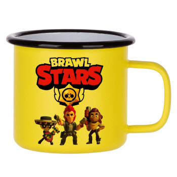 Brawl Stars Desert, Metallic enamel MATT Yellow cup 360ml