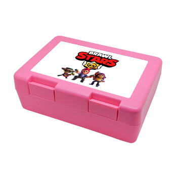 Brawl Stars Desert, Children's cookie container PINK 185x128x65mm (BPA free plastic)