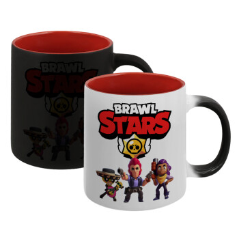 Brawl Stars Desert, Κούπα Μαγική εσωτερικό κόκκινο, κεραμική, 330ml που αλλάζει χρώμα με το ζεστό ρόφημα