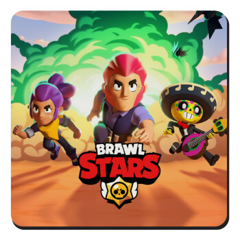 Brawl Stars Desert, Τετράγωνο μαγνητάκι ξύλινο 9x9cm