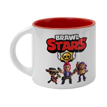 Brawl Stars Desert, Κούπα κεραμική 400ml Λευκή/Κόκκινη