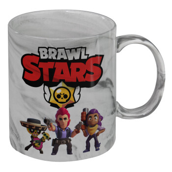 Brawl Stars Desert, Mug ceramic marble style, 330ml